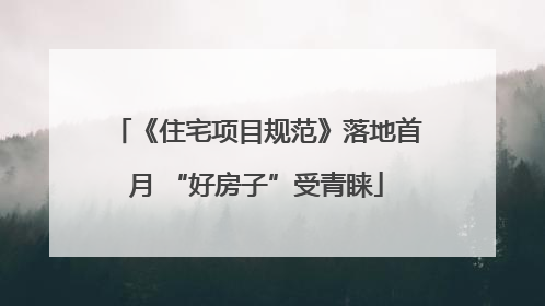 《住宅项目规范》落地首月 “好房子”受青睐