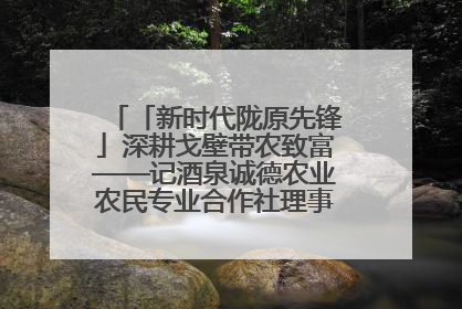 「新时代陇原先锋」深耕戈壁带农致富——记酒泉诚德农业农民专业合作社理事长范立德
