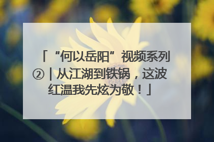 “何以岳阳”视频系列②｜从江湖到铁锅，这波红温我先炫为敬！