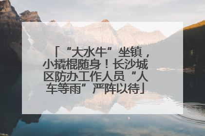 “大水牛”坐镇，小撬棍随身！长沙城区防办工作人员“人车等雨”严阵以待