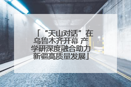 “天山对话”在乌鲁木齐开幕 产学研深度融合助力新疆高质量发展