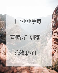 “小小禁毒宣传员”训练营效果好