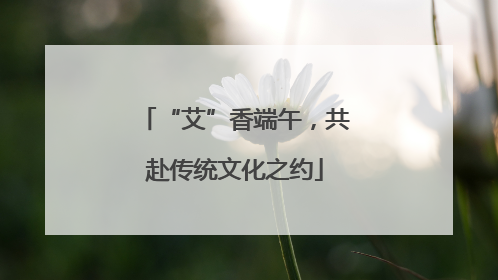 “艾”香端午，共赴传统文化之约