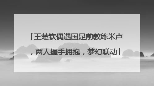 王楚钦偶遇国足前教练米卢，两人握手拥抱，梦幻联动
