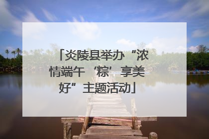炎陵县举办“浓情端午‘粽’享美好”主题活动