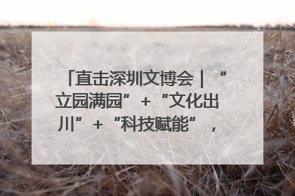 直击深圳文博会｜“立园满园”+“文化出川”+“科技赋能”，成都传媒发布三大文创领域合作清单