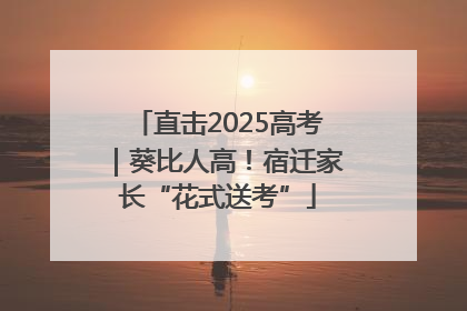 直击2025高考｜葵比人高！宿迁家长“花式送考”