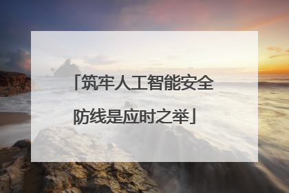 筑牢人工智能安全防线是应时之举