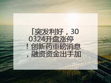 突发利好，300324开盘涨停！创新药重磅消息，融资资金出手加仓股揭晓