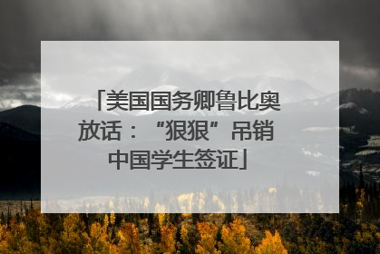 美国国务卿鲁比奥放话：“狠狠”吊销中国学生签证