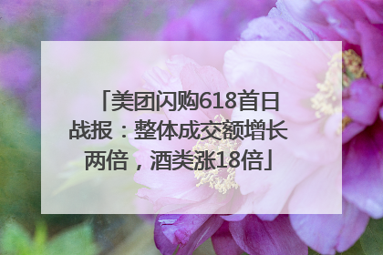 美团闪购618首日战报：整体成交额增长两倍，酒类涨18倍