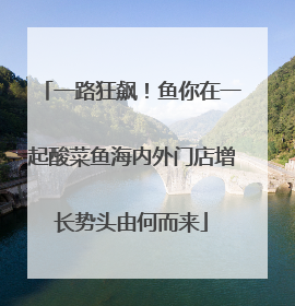 一路狂飙！鱼你在一起酸菜鱼海内外门店增长势头由何而来