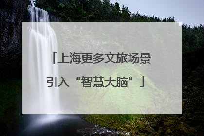 上海更多文旅场景引入“智慧大脑”