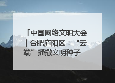 中国网络文明大会｜合肥庐阳区：“云端”播撒文明种子 共建清朗网络空间