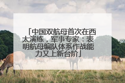 中国双航母首次在西太演练，军事专家：表明航母编队体系作战能力又上新台阶