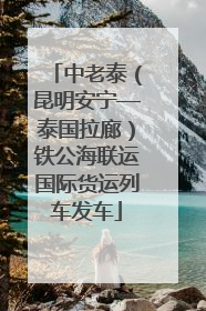 中老泰（昆明安宁—泰国拉廊）铁公海联运国际货运列车发车