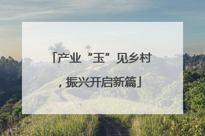 产业“玉”见乡村，振兴开启新篇