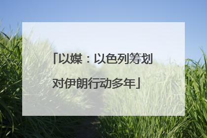 以媒：以色列筹划对伊朗行动多年