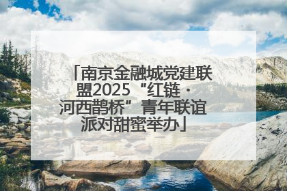 南京金融城党建联盟2025“红链・河西鹊桥”青年联谊派对甜蜜举办