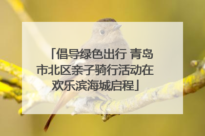 倡导绿色出行 青岛市北区亲子骑行活动在欢乐滨海城启程