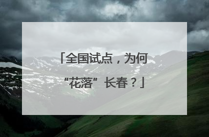 全国试点，为何“花落”长春？