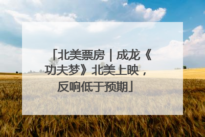 北美票房｜成龙《功夫梦》北美上映，反响低于预期