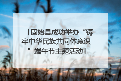固始县成功举办“铸牢中华民族共同体意识”端午节主题活动