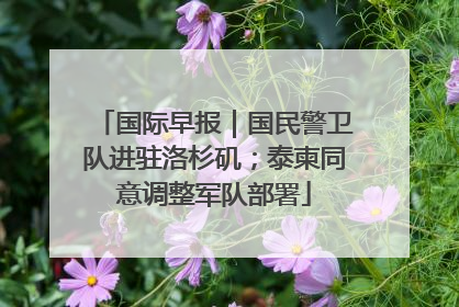 国际早报｜国民警卫队进驻洛杉矶；泰柬同意调整军队部署