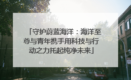 守护蔚蓝海洋：海洋至尊与青年携手用科技与行动之力托起纯净未来