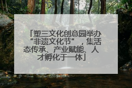 塑三文化创意园举办“非遗文化节”，集活态传承、产业赋能、人才孵化于一体