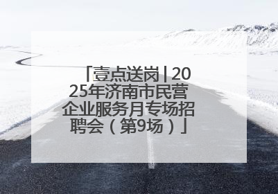 壹点送岗│2025年济南市民营企业服务月专场招聘会（第9场）