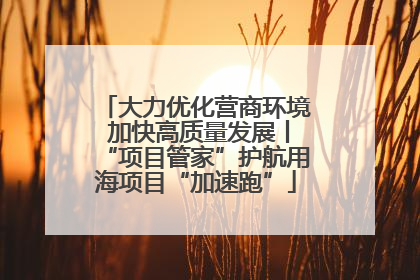 大力优化营商环境 加快高质量发展丨“项目管家”护航用海项目“加速跑”
