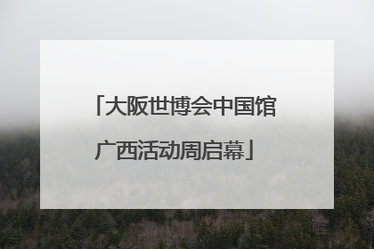 大阪世博会中国馆广西活动周启幕