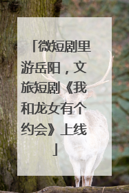 微短剧里游岳阳，文旅短剧《我和龙女有个约会》上线