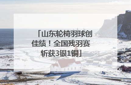 山东轮椅羽球创佳绩！全国残羽赛斩获3银1铜