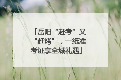 岳阳“赶考”又“赶烤”，一纸准考证享全城礼遇