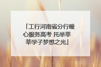 工行河南省分行暖心服务高考 托举莘莘学子梦想之光