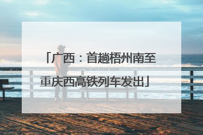 广西：首趟梧州南至重庆西高铁列车发出
