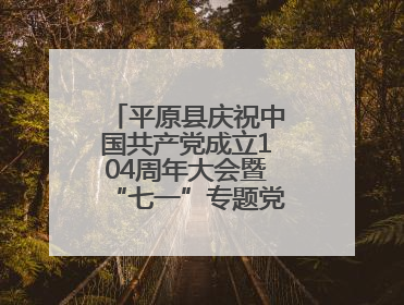 平原县庆祝中国共产党成立104周年大会暨“七一”专题党课报告会召开