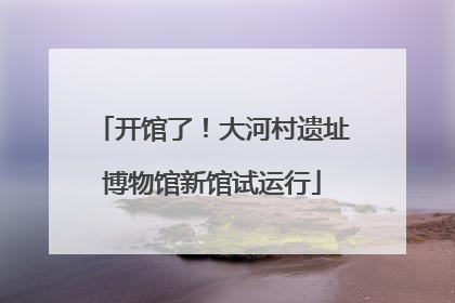开馆了！大河村遗址博物馆新馆试运行