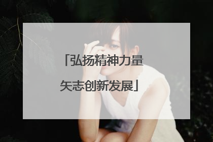 弘扬精神力量 矢志创新发展