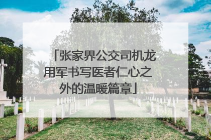 张家界公交司机龙用军书写医者仁心之外的温暖篇章