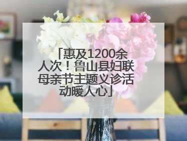 惠及1200余人次！鲁山县妇联母亲节主题义诊活动暖人心