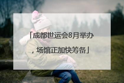 成都世运会8月举办，场馆正加快筹备
