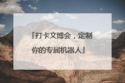 打卡文博会，定制你的专属机器人