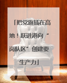 把党旗插在高地！跃进港向“岗队区”创建要生产力