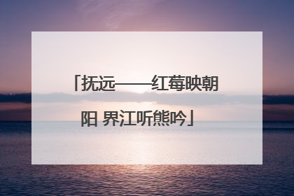抚远——红莓映朝阳 界江听熊吟