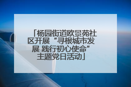 杨园街道欧景苑社区开展“寻根城市发展 践行初心使命”主题党日活动