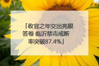 收官之年交出亮眼答卷 临沂禁毒戒断率突破87.4%