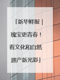 新华鲜报｜瑰宝更青春！看文化和自然遗产新光彩